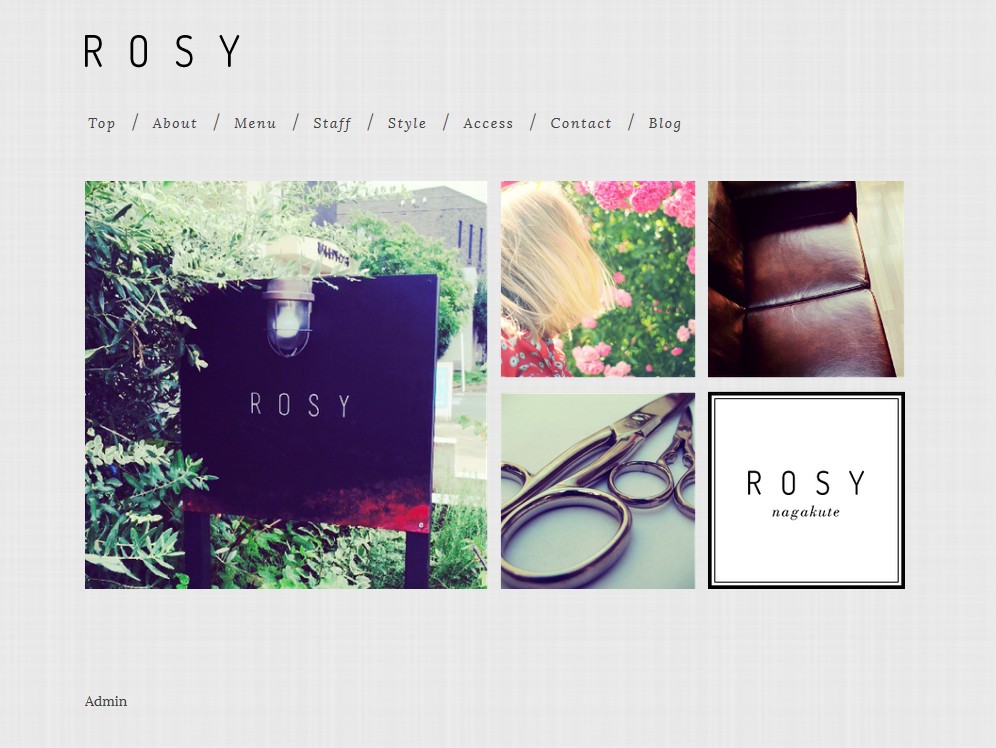 長久手の美容室 Rosy様のホームページ
